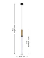 Crystal Tube Hanging Light (Warm White Light) - Image 9