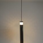 Black Finish LED Cylinder Pendant Light