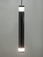 Black Finish LED Cylinder Pendant Light - Image 7