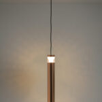 Rose Gold LED Cylinder Pendant Light