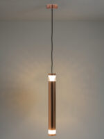 Rose Gold LED Cylinder Pendant Light
