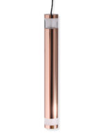 Rose Gold LED Cylinder Pendant Light - Image 4