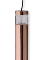 Rose Gold LED Cylinder Pendant Light - Image 8