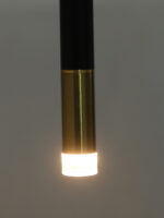Black and Gold LED Cylinder Pendant Light - Image 7