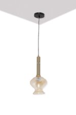 Amber Glass Hanging Light - Image 2