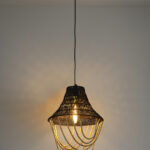 Black Thread and Beads Ceiling Light (Bulb Not Included)