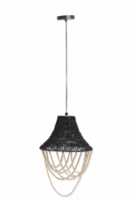 Black Thread and Beads Ceiling Light (Bulb Not Included) - Image 4