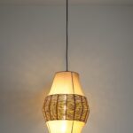 Fabric and Thread Pendant Light (Bulb Not Included)