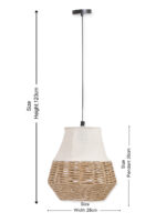 Thread and Fabric Hanging Lamp (Bulb Not Included) - Image 8