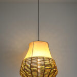 Thread and Fabric Hanging Lamp (Bulb Not Included)