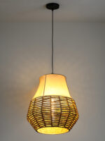 Thread and Fabric Hanging Lamp (Bulb Not Included)