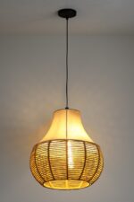 Thread and Fabric Hanging Lamp (Bulb Not Included)