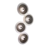 Decorative Smokey Glass Wall Sconce - Image 7