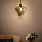 Smoky Glass Wall Lamp (Bulb Not Included)