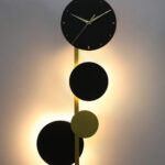 Long LED Wall Sconce with Watch