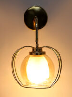 Amber Glass Hanging Wall Light (Bulb Not Included) - Image 3