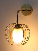 Amber Glass Hanging Wall Light (Bulb Not Included)