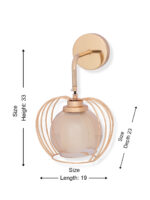 Amber Glass Hanging Wall Light (Bulb Not Included) - Image 8