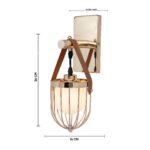 White Glass Wall Light (Bulb Not Included) - Image 10