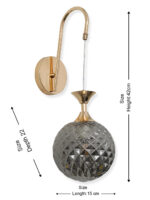 Somkey Glass Hanging Wall Lamp (Bulb Not Included) - Image 8