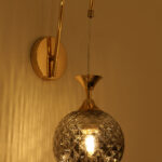Somkey Glass Hanging Wall Lamp (Bulb Not Included)