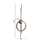 Rose Gold LED Wall Light - Image 9