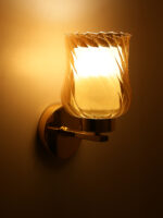 Amber Glass Wall Lamp (Bulb Not Included) - Image 4