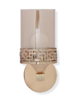 Indoor Amber Glass Wall Sconce (Bulb Not Included) - Image 2