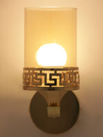 Indoor Amber Glass Wall Sconce (Bulb Not Included) - Image 3