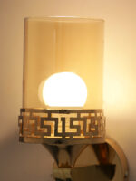 Indoor Amber Glass Wall Sconce (Bulb Not Included) - Image 6