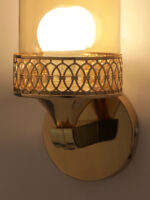 Amber Glass Wall Lamp (Bulb Not Included) - Image 6