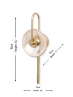 Amber Glass LED Wall Lamp - Image 11