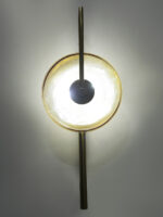Amber Glass LED Wall Lamp - Image 3