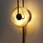 Amber Glass LED Wall Lamp