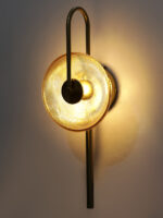 Amber Glass LED Wall Lamp