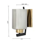 Indoor Smokey Glass Wall Lamp (Bulb Not Included) - Image 11