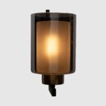 Indoor Smokey Glass Wall Lamp (Bulb Not Included) - Image 3