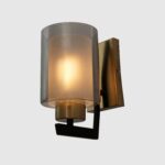 Indoor Smokey Glass Wall Lamp (Bulb Not Included) - Image 4