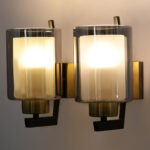 Somkey Glass Double Holder Wall Lamp (Bulb Not Included)