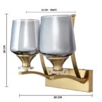 Somkey Glass Double Holder Lamp (Bulb Not Included) - Image 9