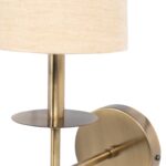Beige Color Fabric Wall Lamp (Bulb Not Included) - Image 6