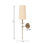 Beige Color Fabric Wall Lamp (Bulb Not Included) - Image 9