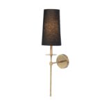 Black Color Fabric Shade Wall Lamp (Bulb Not Included) - Image 4