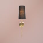 Black Color Fabric Shade Wall Lamp (Bulb Not Included) - Image 7