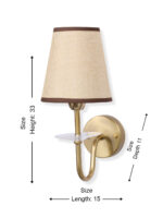 Decorative Fabric Shade Wall Lamp (Bulb Not Included) - Image 10