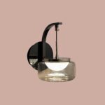 Amber Glass LED Hanging Wall Light - Image 4