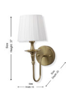 Decorative Fabric Shade Wall Lamp (Bulb Not Included) - Image 8