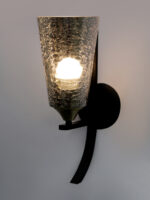 Somkey Glass Indoor Wall Sconce (Bulb Not Included)