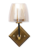 Amber Glass Wall Light (Bulb Not Included) - Image 4