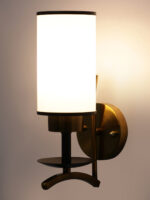 White Glass Wall Light (Bulb Not Included)